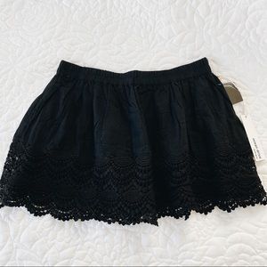 Black Detailed Skirt
